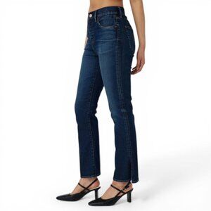 Moussy Vintage Glendora Flare Jeans 29 Dark Wash High Rise $350